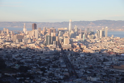 San Francisco cityscape from Twin Peaks