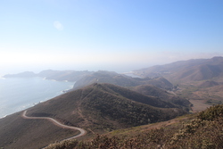 Marin Headlands view of the Pacific Ocean and coast